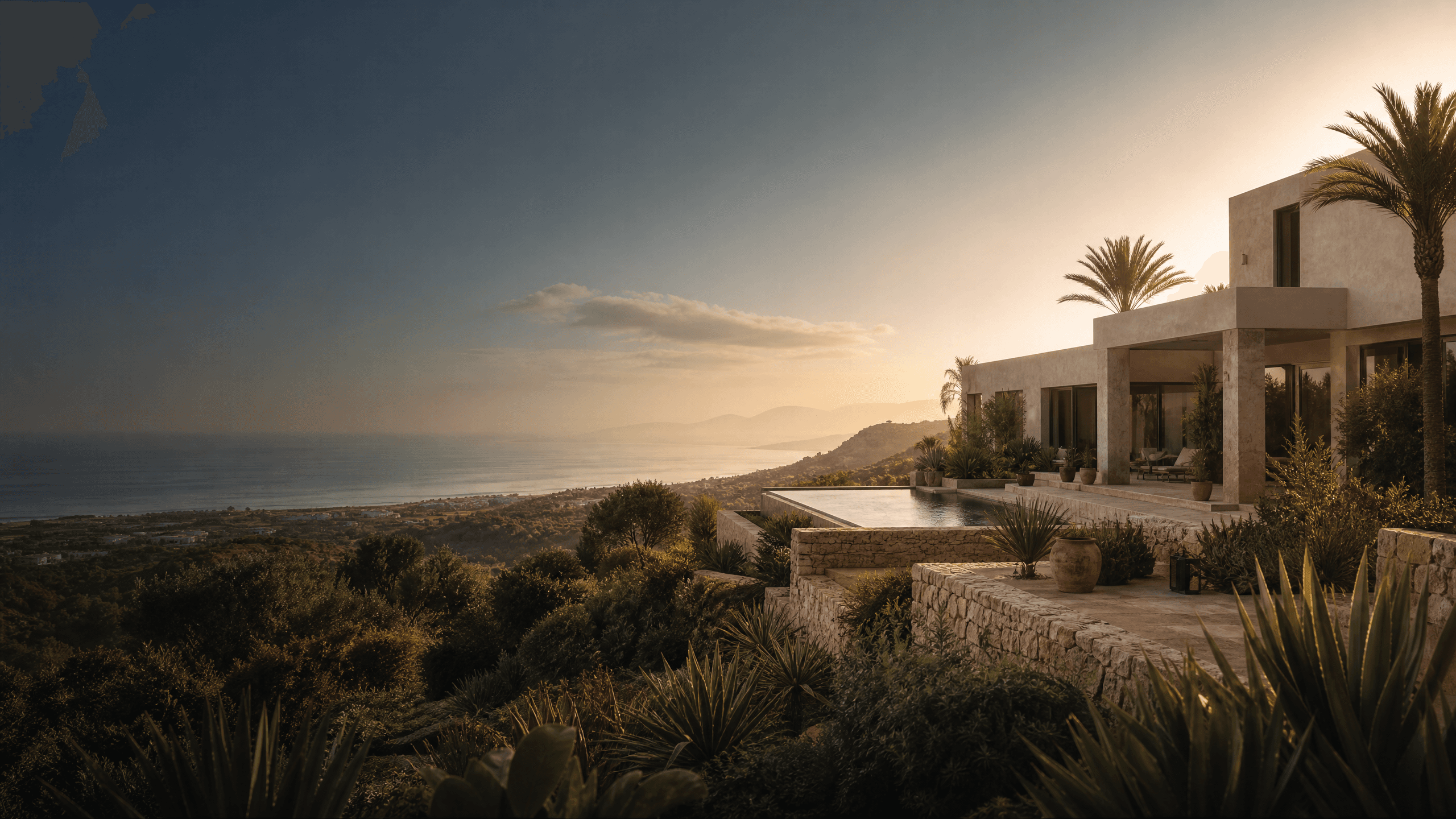 Villa contemporaine sur la côte marocaine